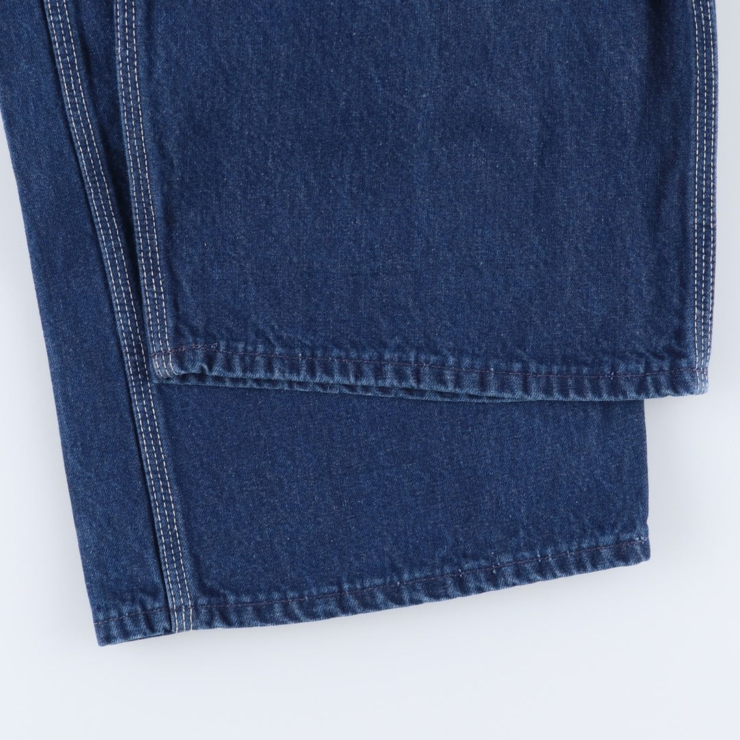 Big size 70s-80'S Osh Kosh denim overalls, made in the USA, men's size W42 (approx.). cotton blue type Vintage Second Hand