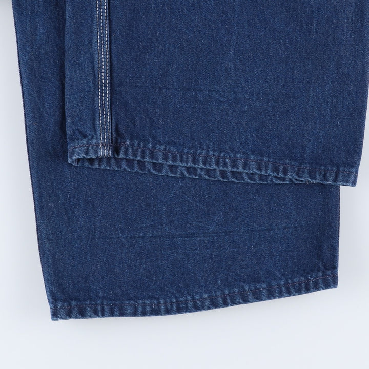 Big size 70s-80'S Osh Kosh denim overalls, made in the USA, men's size W42 (approx.). cotton blue type Vintage Second Hand