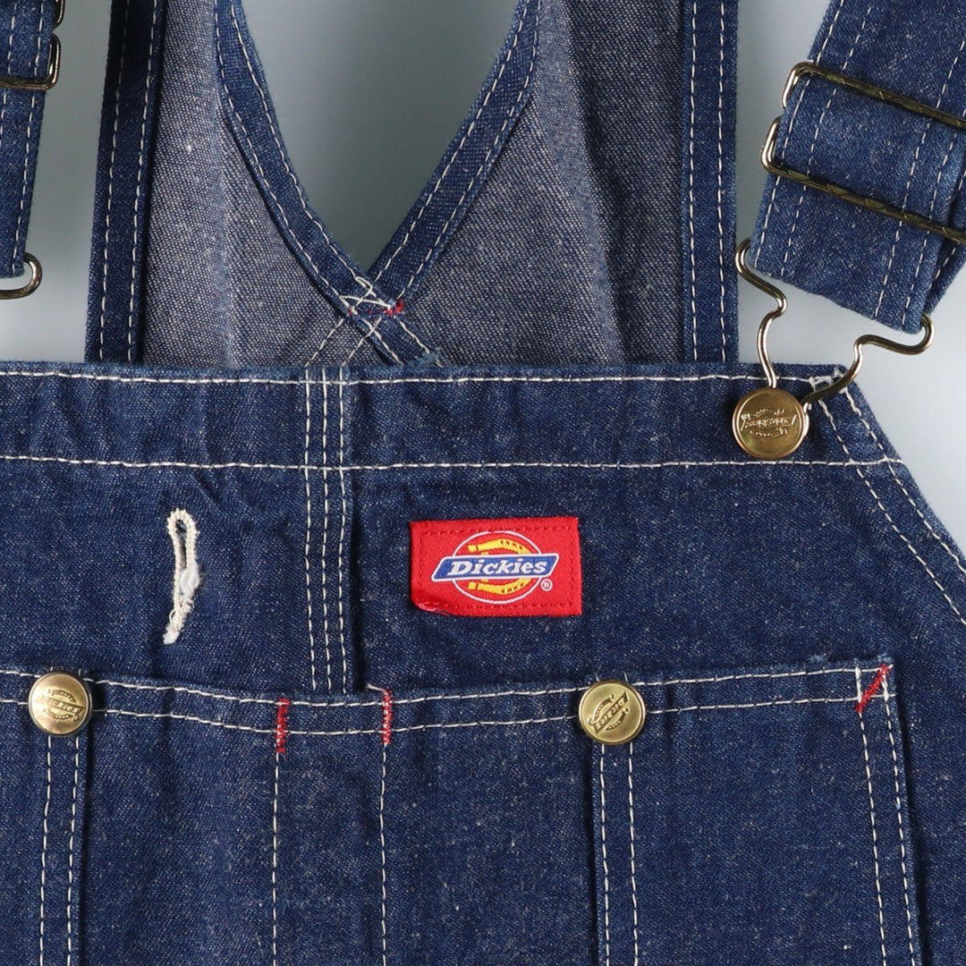 Dickies denim overalls for men, equivalent to W35 unclear navy blue type Vintage Second Hand