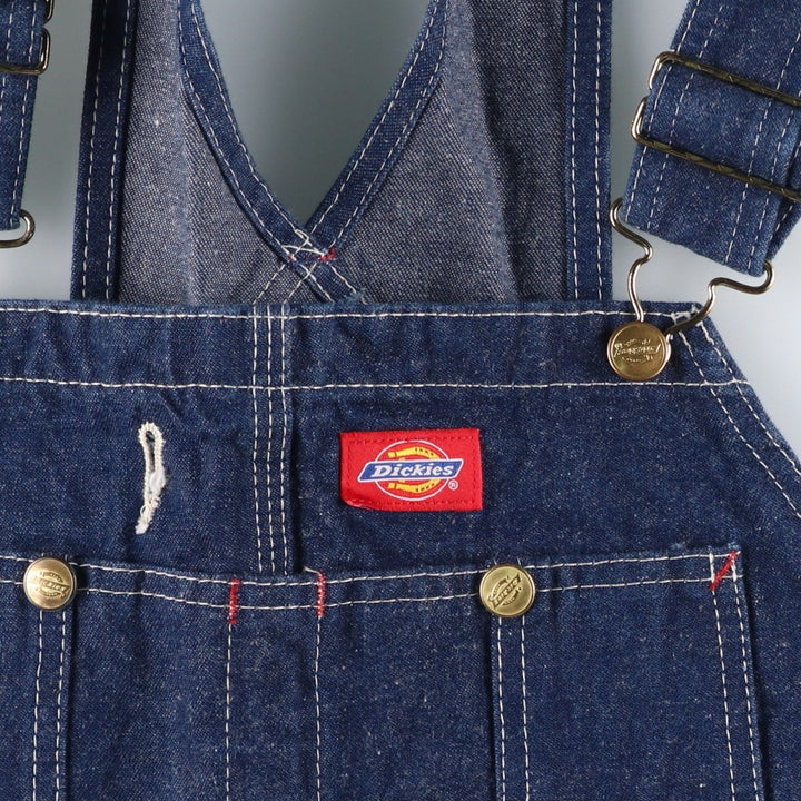 Dickies denim overalls for men, equivalent to W35 unclear navy blue type Vintage Second Hand