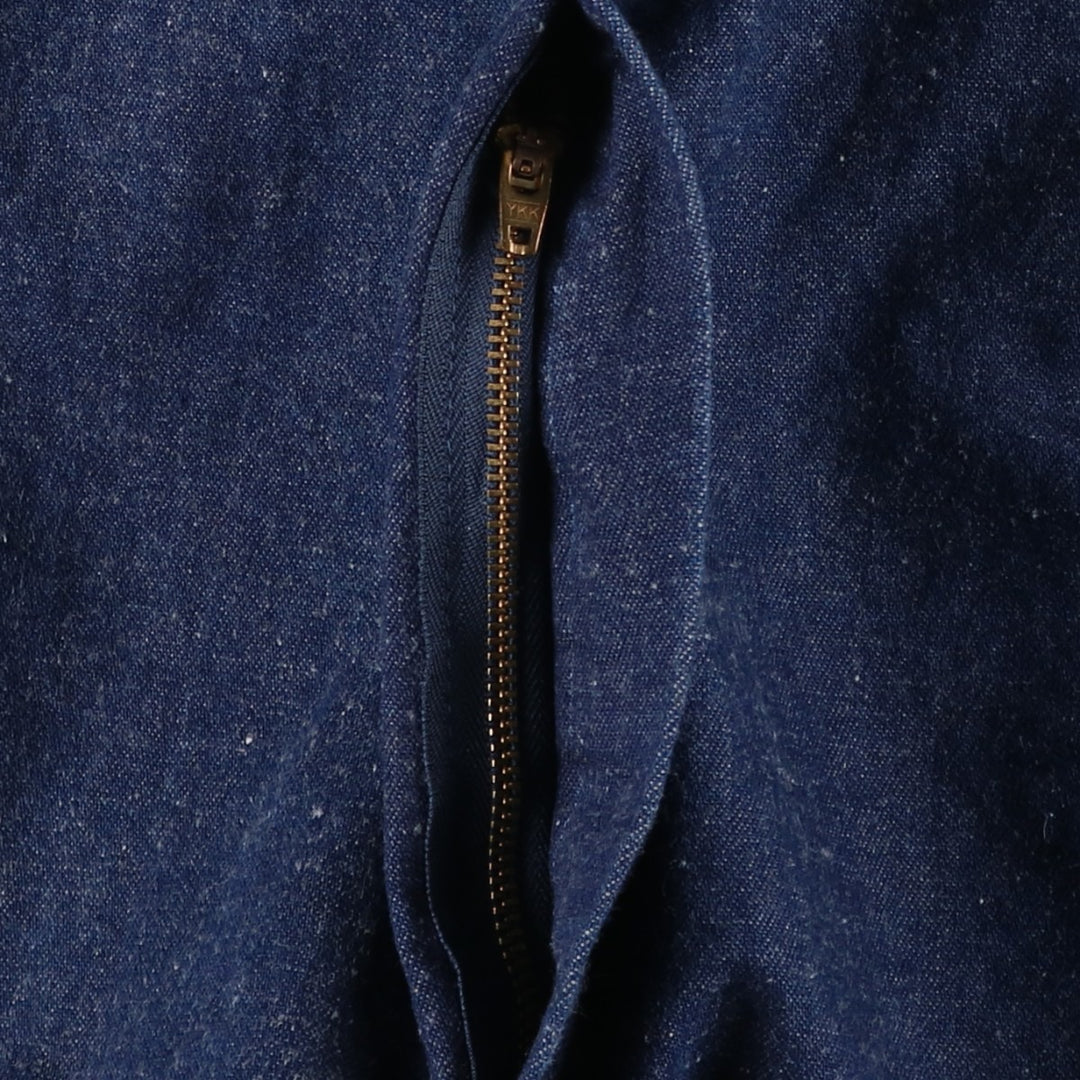 Dickies denim overalls for men, equivalent to W35 unclear navy blue type Vintage Second Hand