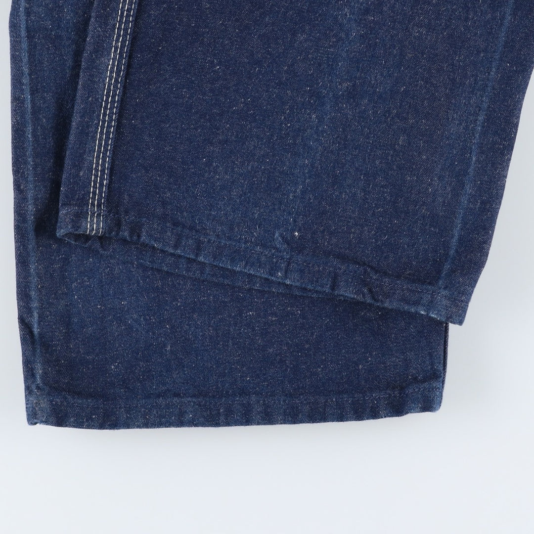 Dickies denim overalls for men, equivalent to W35 unclear navy blue type Vintage Second Hand