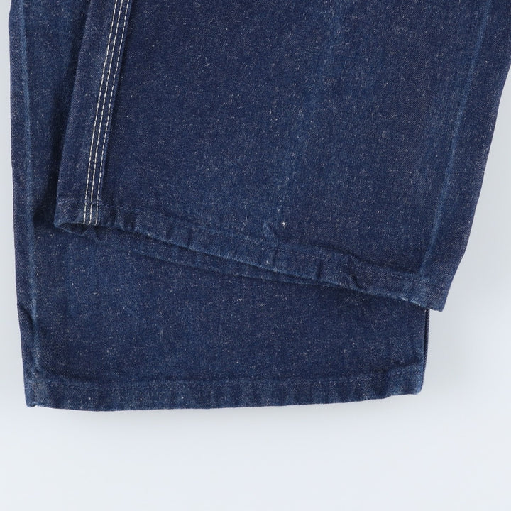 Dickies denim overalls for men, equivalent to W35 unclear navy blue type Vintage Second Hand
