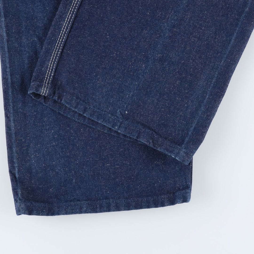 Dickies denim overalls for men, equivalent to W35 unclear navy blue type Vintage Second Hand