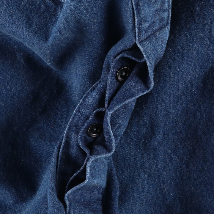 Big size Dickies denim overalls, made in the USA, men's size W40 equivalent. cotton blue type Vintage Second Hand