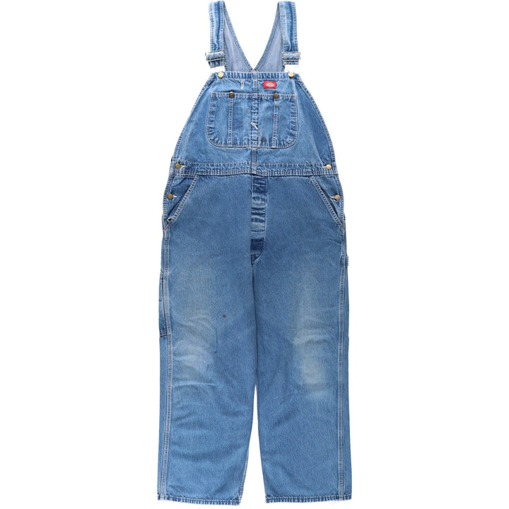 Dickies Men's Oversized Denim Overalls (Size W41) unclear blue type Vintage Second Hand