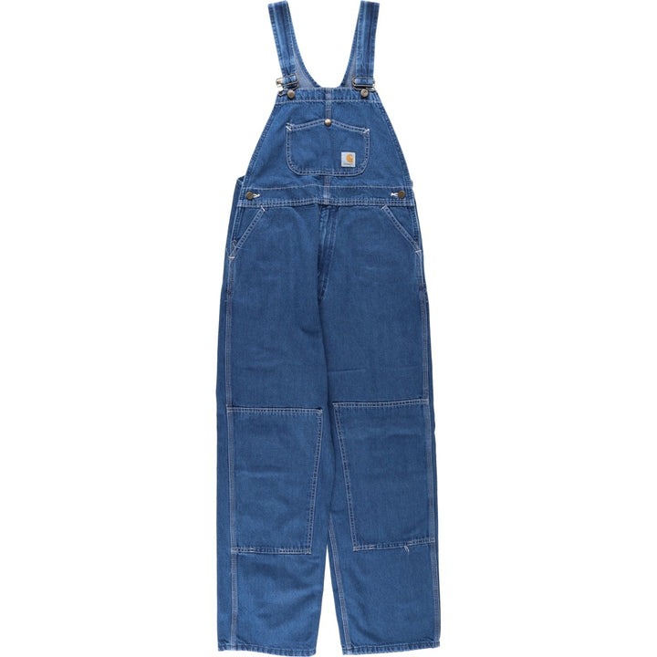 Carhartt Double Knee Denim Overalls, Men's Size W32 (approx.) unclear blue type Vintage Second Hand
