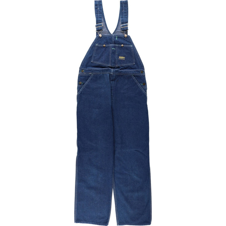 1960s-1970'S Osh Kosh denim overalls, made in USA, men's size W36 (approx.), vintage. cotton blue type Vintage Second Hand
