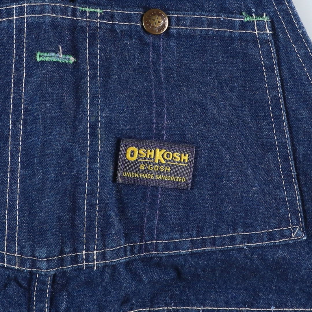 1960s-1970'S Osh Kosh denim overalls, made in USA, men's size W36 (approx.), vintage. cotton blue type Vintage Second Hand