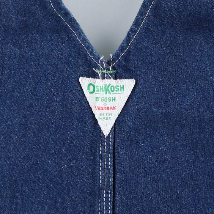 1960s-1970'S Osh Kosh denim overalls, made in USA, men's size W36 (approx.), vintage. cotton blue type Vintage Second Hand