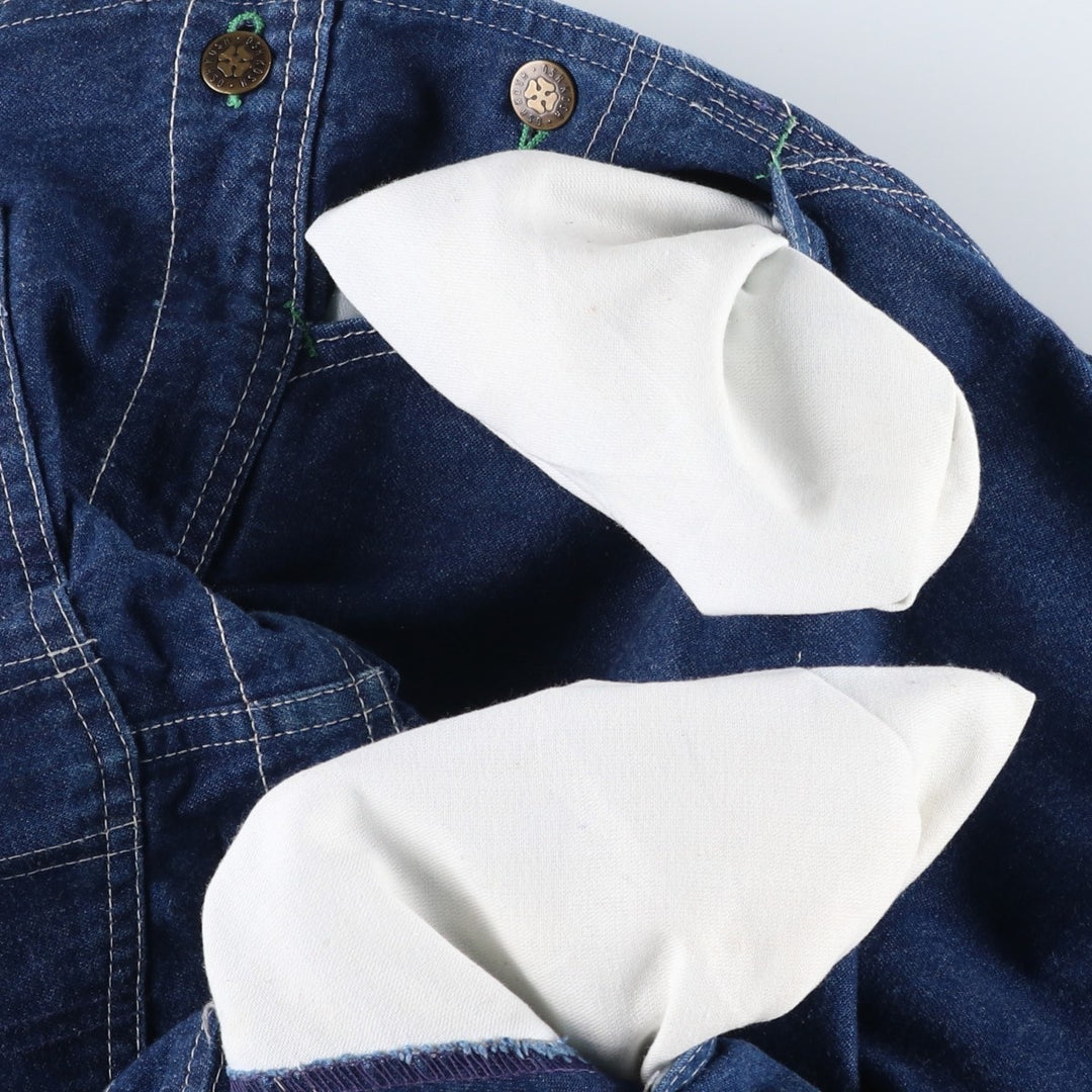 1960s-1970'S Osh Kosh denim overalls, made in USA, men's size W36 (approx.), vintage. cotton blue type Vintage Second Hand