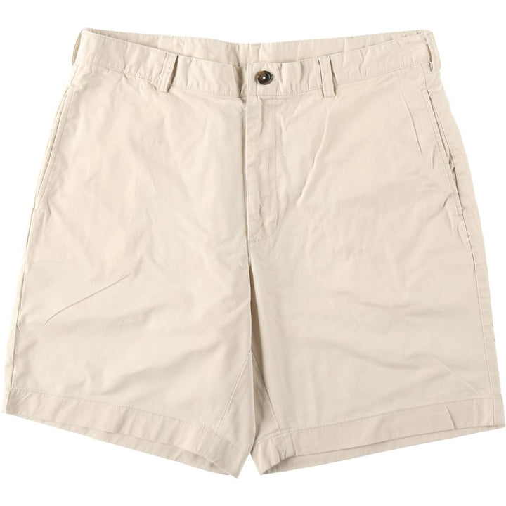Brooks Brothers 346 Chino Shorts, Men's Size W37 (approx.) cotton Beige type Vintage Second Hand