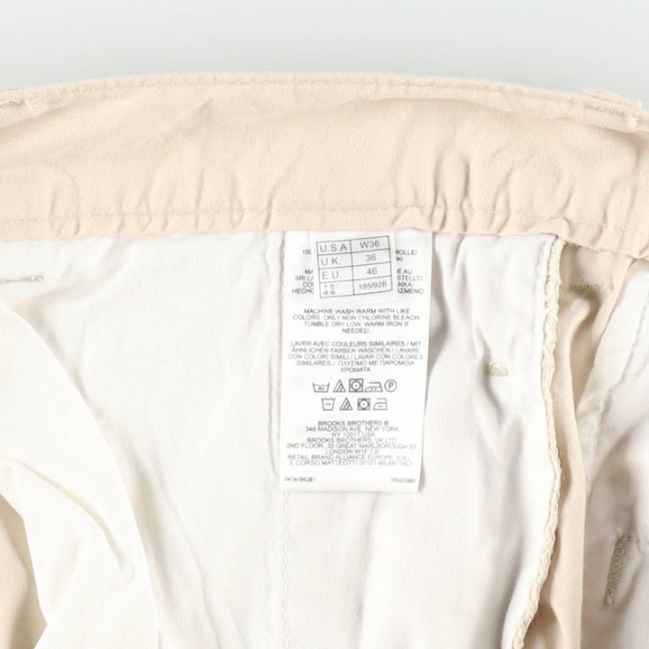 Brooks Brothers 346 Chino Shorts, Men's Size W37 (approx.) cotton Beige type Vintage Second Hand