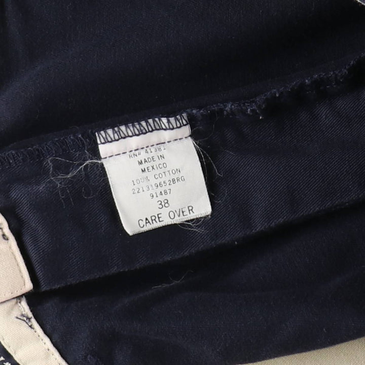 Ralph Lauren POLO RALPH LAUREN Two-Pleat Chino Shorts, Men's Size W37 (approx.) cotton navy blue type Vintage Second Hand