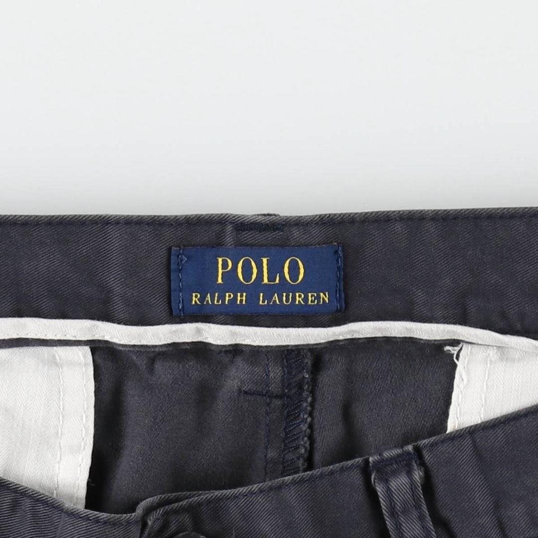 Ralph Lauren POLO RALPH LAUREN Chino Shorts Shorts Men's W36 equivalent cotton navy blue type Vintage Second Hand
