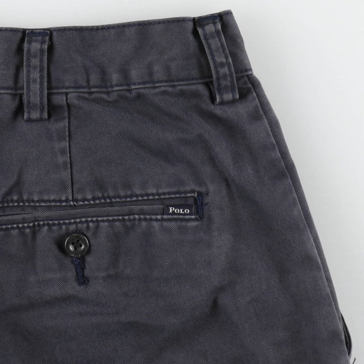 Ralph Lauren POLO RALPH LAUREN Chino Shorts Shorts Men's W36 equivalent cotton navy blue type Vintage Second Hand