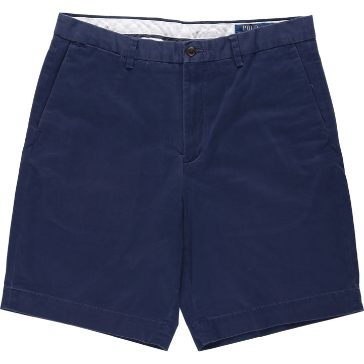 Ralph Lauren POLO RALPH LAUREN STRETCH CLASSIC FIT Chino Shorts (Men's size W34 equivalent) cotton Navy blue Vintage Second Hand