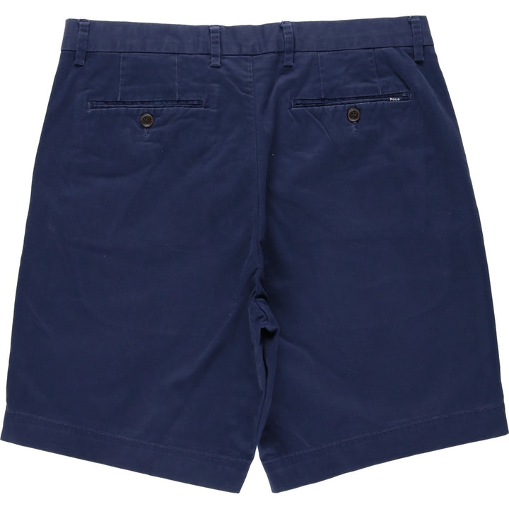 Ralph Lauren POLO RALPH LAUREN STRETCH CLASSIC FIT Chino Shorts (Men's size W34 equivalent) cotton Navy blue Vintage Second Hand