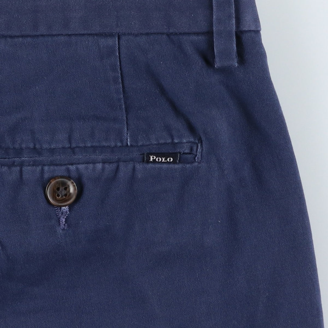 Ralph Lauren POLO RALPH LAUREN STRETCH CLASSIC FIT Chino Shorts (Men's size W34 equivalent) cotton Navy blue Vintage Second Hand