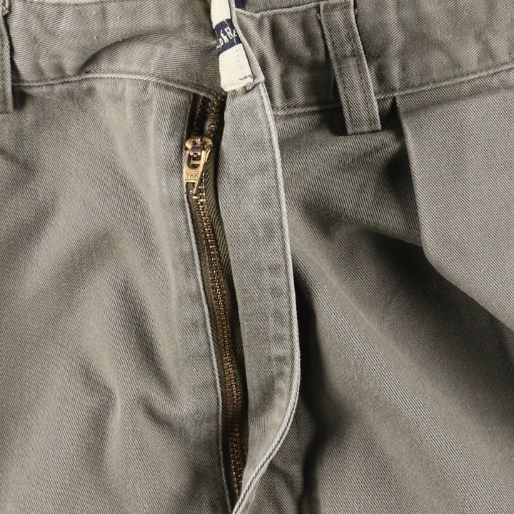 Ralph Lauren POLO RALPH LAUREN TYLER SHORT Two-Pleat Chino Shorts, Men's Size W34 (approx.) cotton gray type Vintage Second Hand