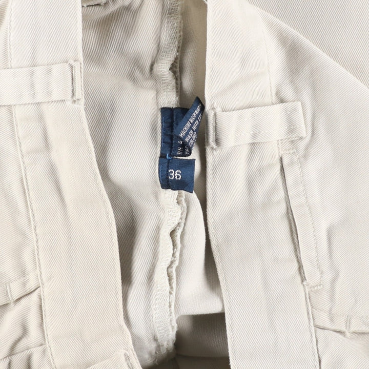 Ralph Lauren POLO by Ralph Lauren PHILIP SHORT Chino Shorts, Men's Size W36 cotton ivory Vintage Second Hand