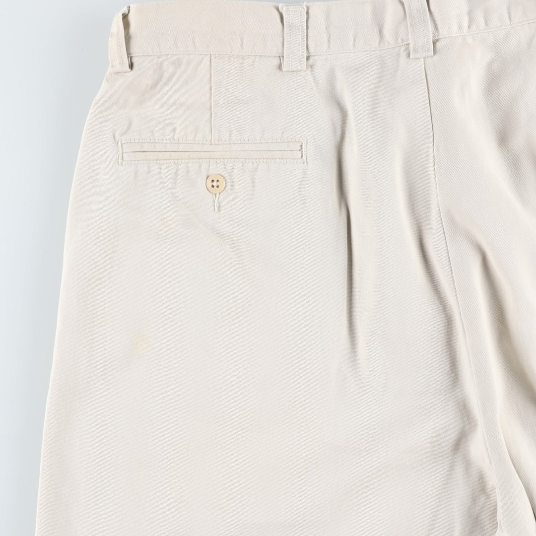 Ralph Lauren POLO by Ralph Lauren PHILIP SHORT Chino Shorts, Men's Size W36 cotton ivory Vintage Second Hand
