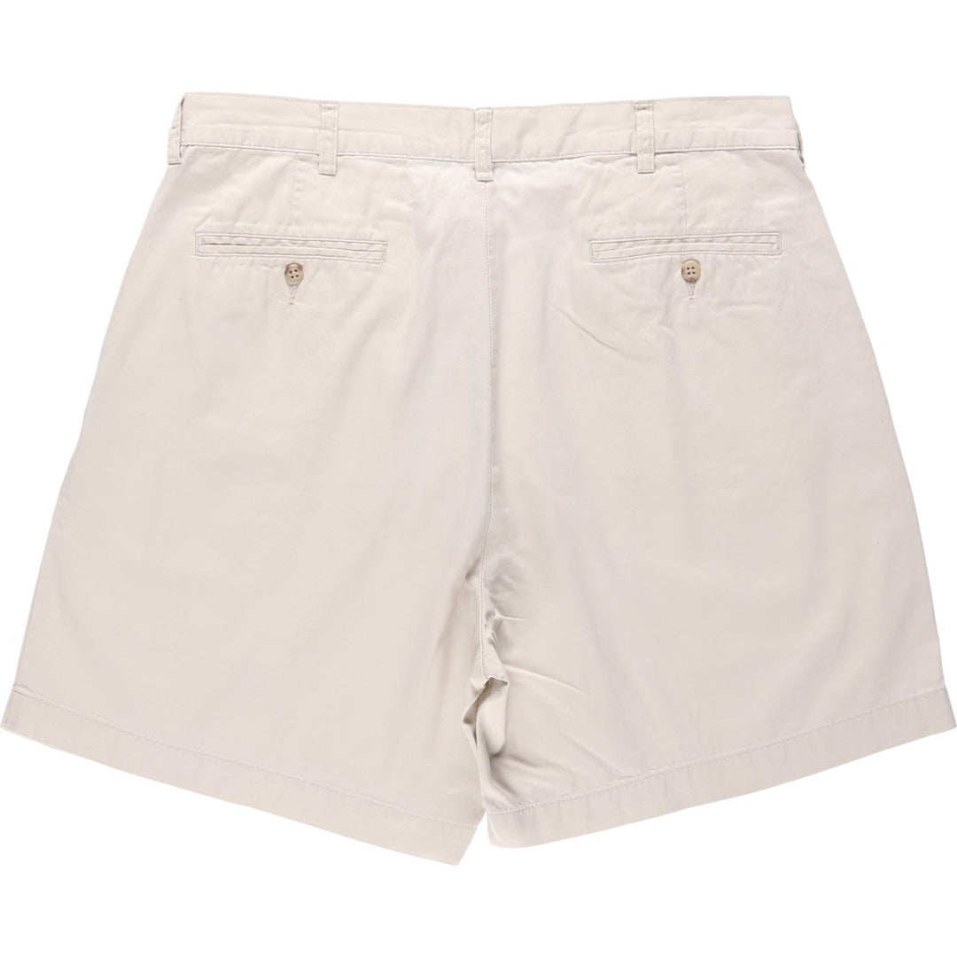 Ralph Lauren POLO by Ralph Lauren ANDREW SHORT Two-pleat chino shorts, short pants, men's size W35 cotton Beige type Vintage Second Hand