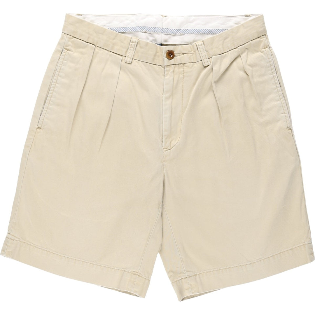 Ralph Lauren POLO by Ralph Lauren Two-pleat Chino Shorts Shorts Men's W32 equivalent cotton Beige type Vintage Second Hand