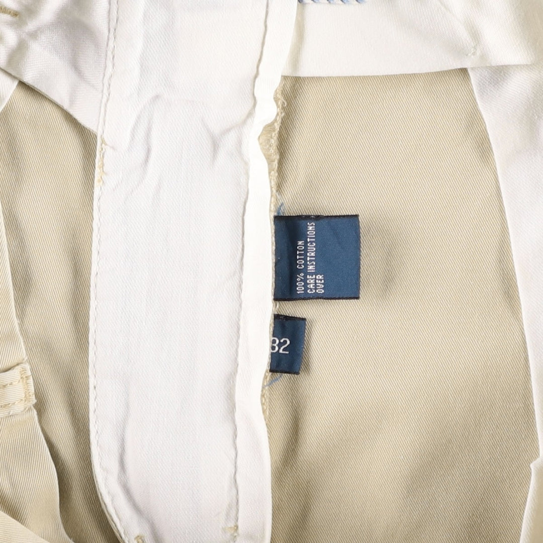 Ralph Lauren POLO by Ralph Lauren Two-pleat Chino Shorts Shorts Men's W32 equivalent cotton Beige type Vintage Second Hand
