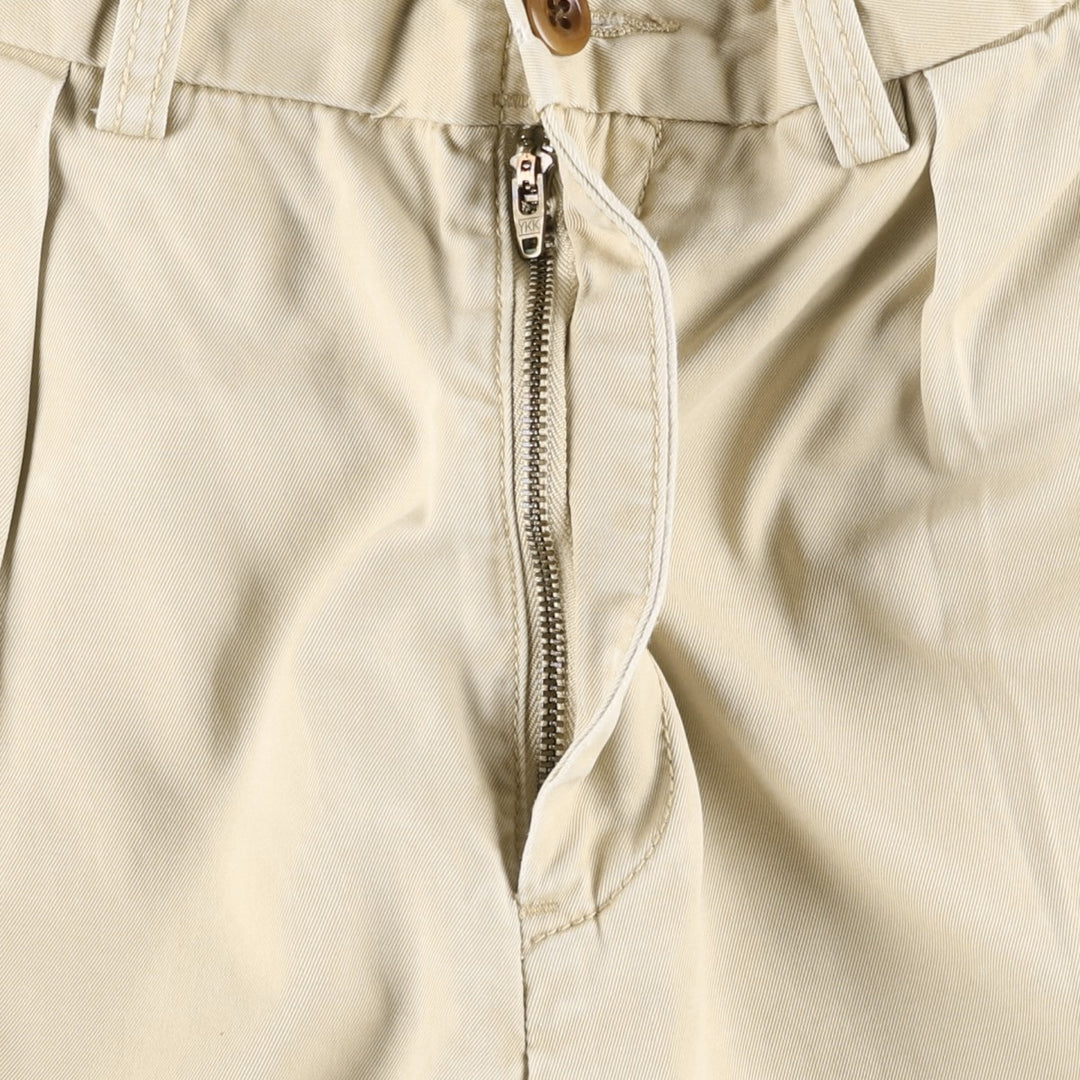 Ralph Lauren POLO by Ralph Lauren Two-pleat Chino Shorts Shorts Men's W32 equivalent cotton Beige type Vintage Second Hand