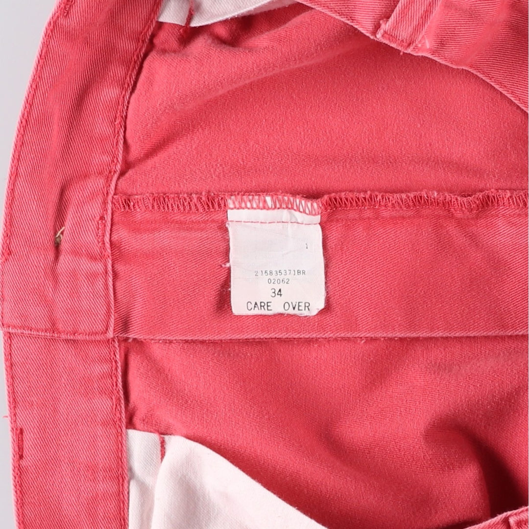 Ralph Lauren POLO by Ralph Lauren TYLER SHORT Two-pleat chino shorts, short pants, men's size W33 cotton pink type Vintage Second Hand