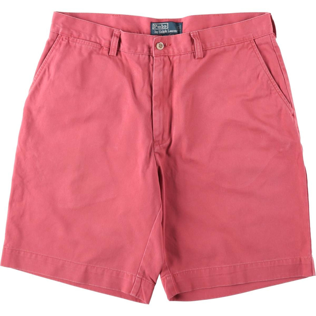 Ralph Lauren POLO by Ralph Lauren Chino Shorts Shorts Men's W34 equivalent cotton red type Vintage Second Hand