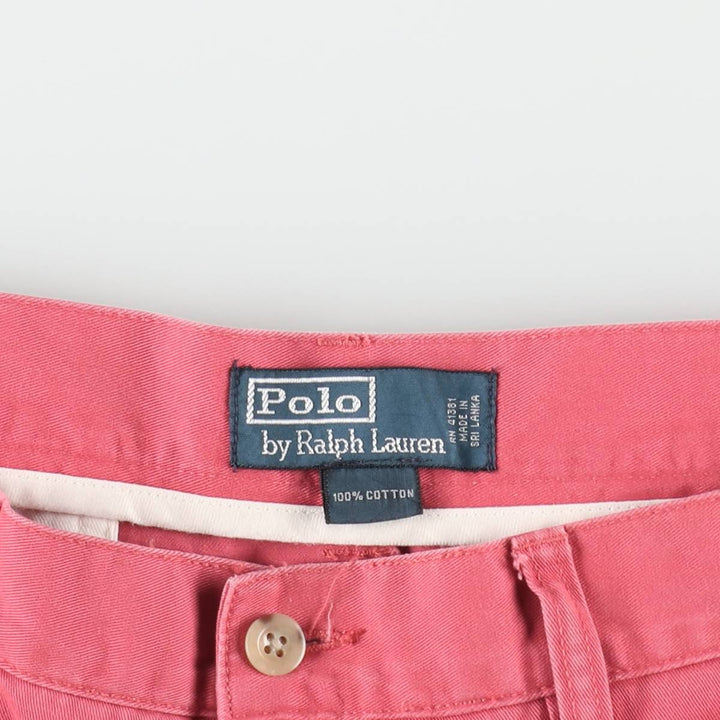Ralph Lauren POLO by Ralph Lauren Chino Shorts Shorts Men's W34 equivalent cotton red type Vintage Second Hand