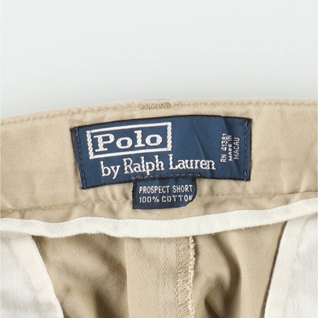 Ralph Lauren POLO by Ralph Lauren PROSPECT SHORT Chino shorts Short pants Men's W34 equivalent cotton Beige type Vintage Second Hand