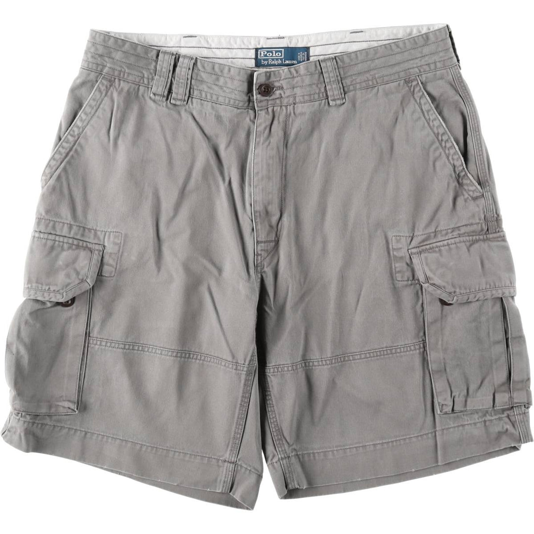 Ralph Lauren POLO by Ralph Lauren cargo shorts, short pants, men's size w38 cotton gray type Vintage Second Hand