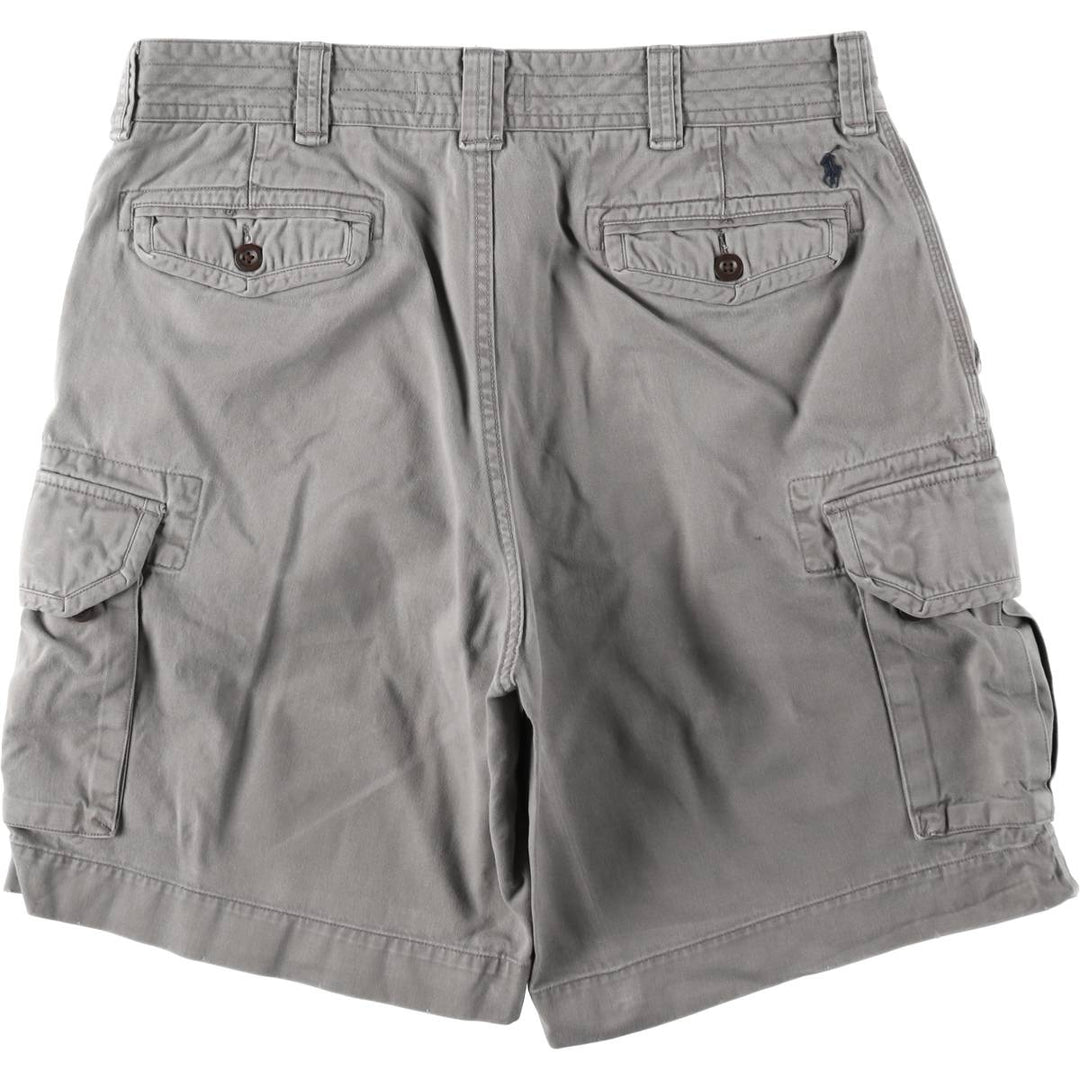 Ralph Lauren POLO by Ralph Lauren cargo shorts, short pants, men's size w38 cotton gray type Vintage Second Hand