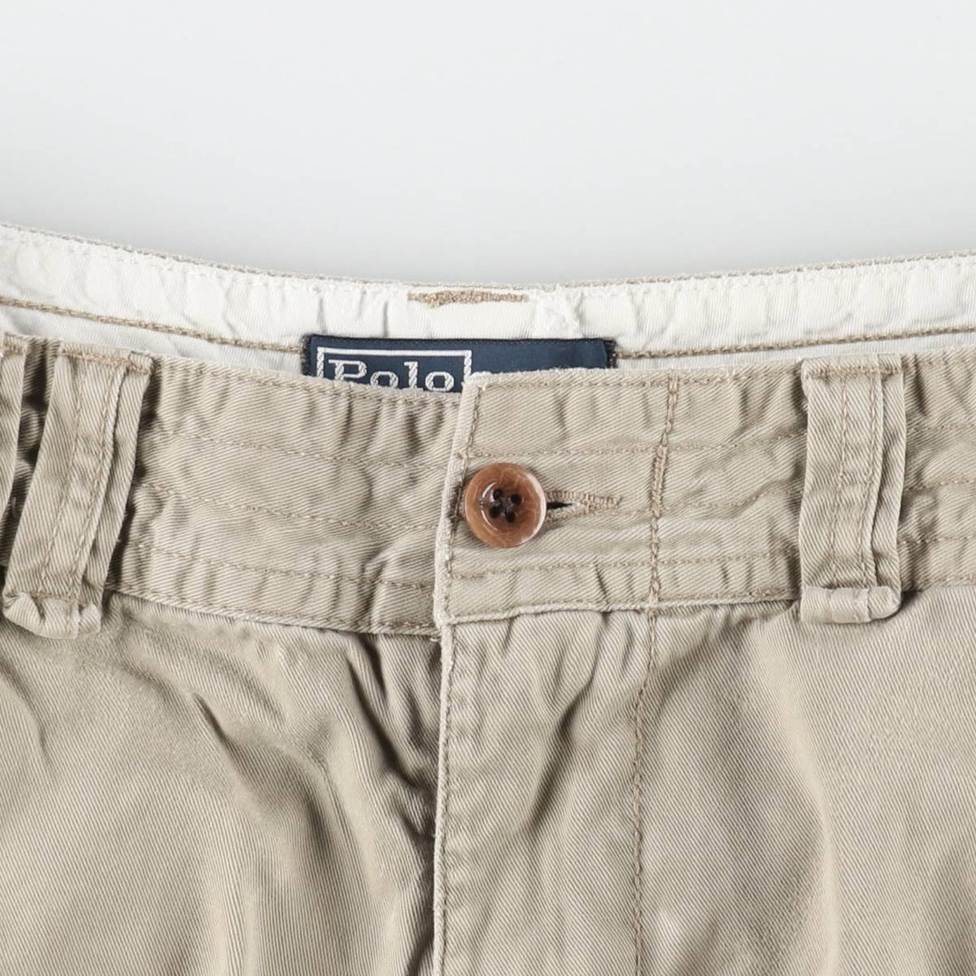Ralph Lauren POLO by Ralph Lauren cargo shorts, half pants, men's size w32 cotton Beige type Vintage Second Hand