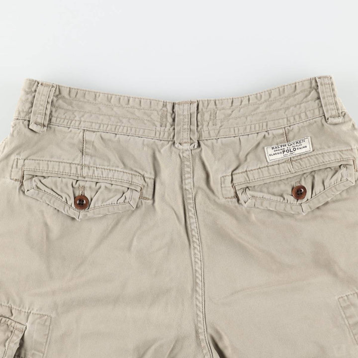 Ralph Lauren POLO by Ralph Lauren cargo shorts, half pants, men's size w32 cotton Beige type Vintage Second Hand
