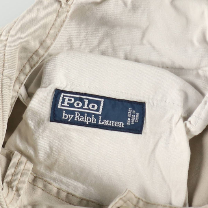 Ralph Lauren POLO by Ralph Lauren Chino Cargo Shorts, Men's Size W31 (approx.) cotton Beige type Vintage Second Hand
