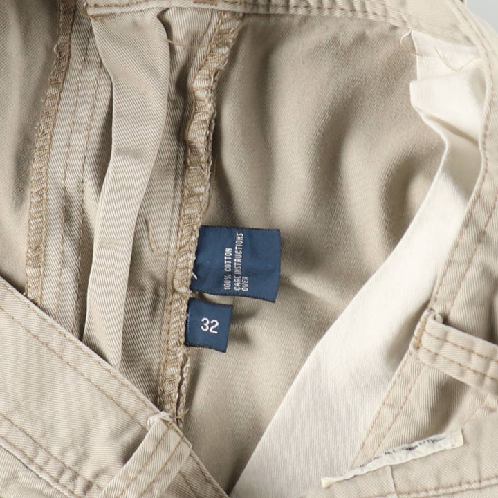Ralph Lauren POLO by Ralph Lauren Chino Cargo Shorts, Men's Size W31 (approx.) cotton Beige type Vintage Second Hand