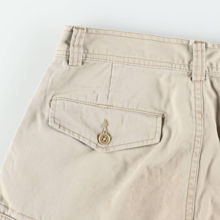 Ralph Lauren POLO by Ralph Lauren Chino Cargo Shorts, Men's Size W31 (approx.) cotton Beige type Vintage Second Hand