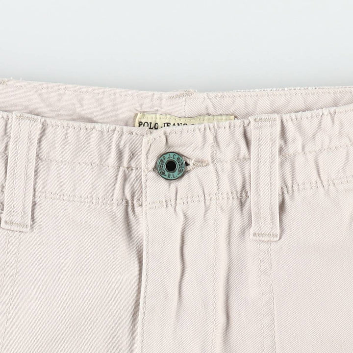 2000'S Ralph Lauren POLO JEANS COMPANY cargo shorts, men's size W33 (approx.) cotton Beige type Vintage Second Hand