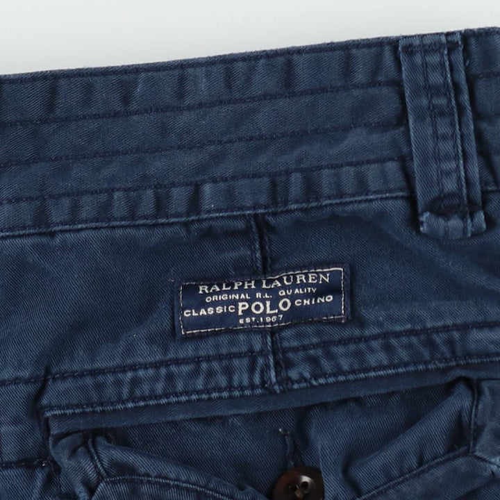 Ralph Lauren POLO by Ralph Lauren cargo shorts, half pants, men's size w33 cotton Navy blue Vintage Second Hand