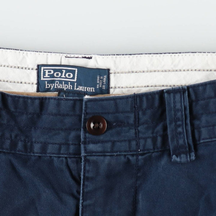 Ralph Lauren POLO by Ralph Lauren cargo shorts, half pants, men's size w33 cotton Navy blue Vintage Second Hand