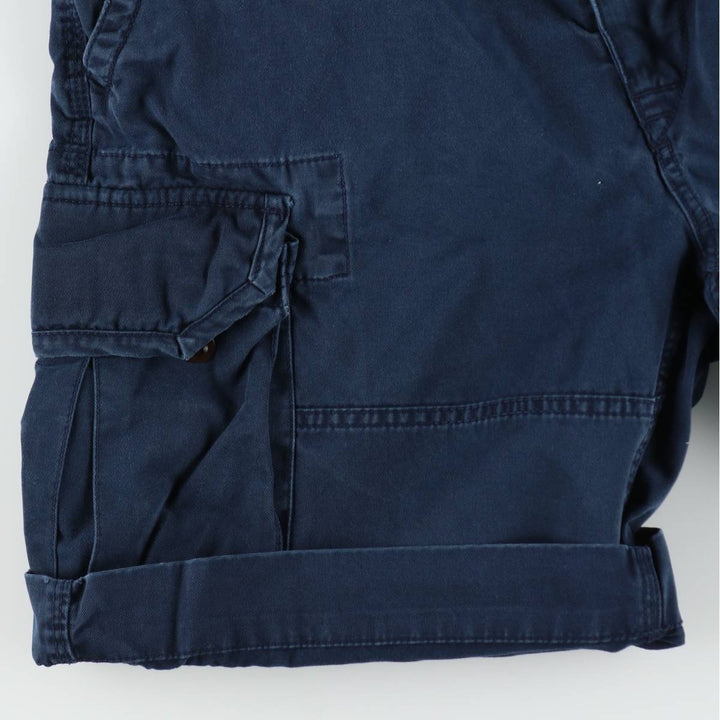 Ralph Lauren POLO by Ralph Lauren cargo shorts, half pants, men's size w33 cotton Navy blue Vintage Second Hand