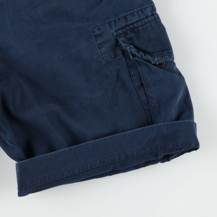 Ralph Lauren POLO by Ralph Lauren cargo shorts, half pants, men's size w33 cotton Navy blue Vintage Second Hand
