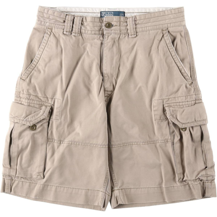Ralph Lauren POLO by Ralph Lauren cargo shorts, short pants, men's size w32 cotton Beige type Vintage Second Hand