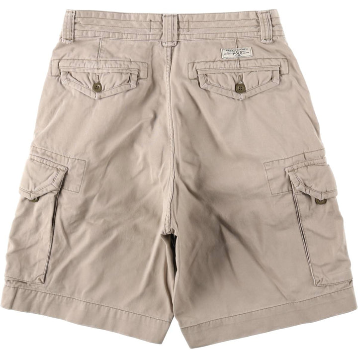 Ralph Lauren POLO by Ralph Lauren cargo shorts, short pants, men's size w32 cotton Beige type Vintage Second Hand