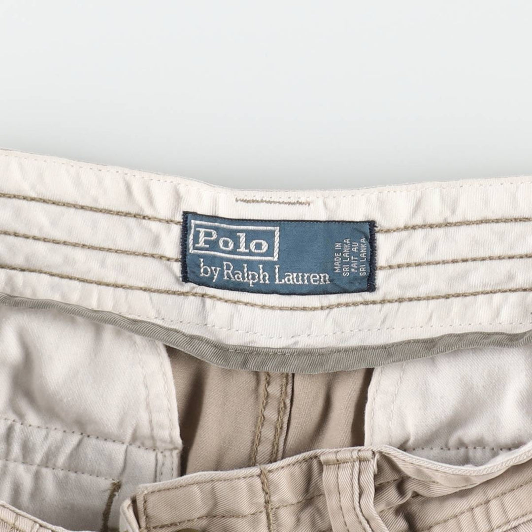 Ralph Lauren POLO by Ralph Lauren cargo shorts, short pants, men's size w32 cotton Beige type Vintage Second Hand