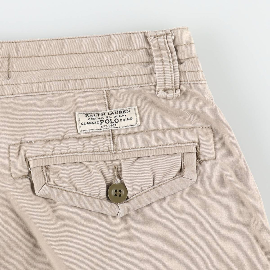 Ralph Lauren POLO by Ralph Lauren cargo shorts, short pants, men's size w32 cotton Beige type Vintage Second Hand